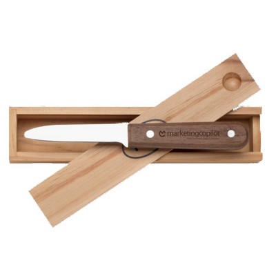 Clam Shucker Knife with Naturalwood Gift Box