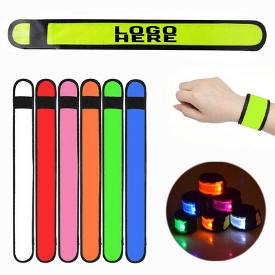 LED Light Up Band Slap Bracelets