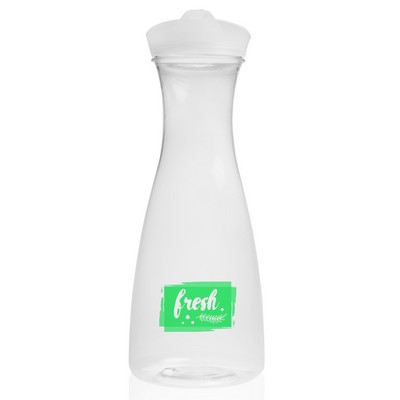 Clear Plastic Carafes with Lid 34 oz