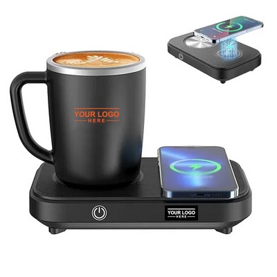 3-in-1 Wireless Coffee Mug Warmer & Charger