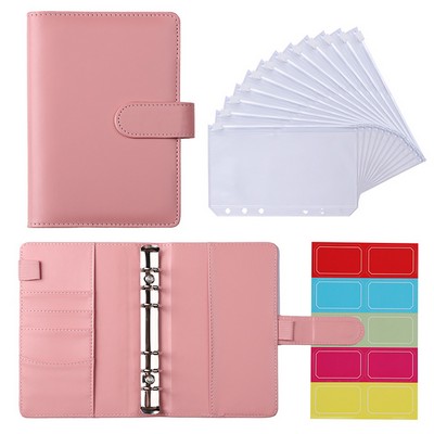 A6 PU Binder Hand Ledger Notebook