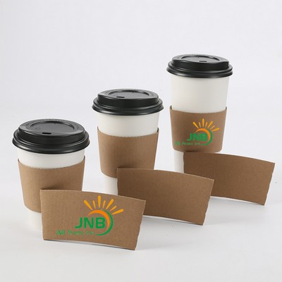 Kraft Paper Sleeve Coffee Cup Designed Provide Insulation