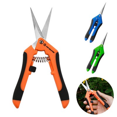 Straight Stainless Steel Blade Gardening Scissors