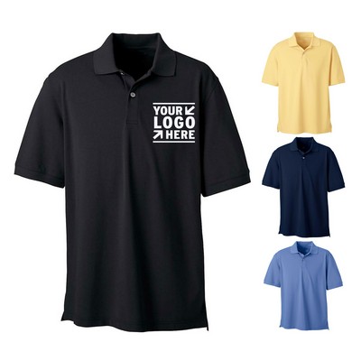 Men's Two-Buttons Pique Polo Shirt