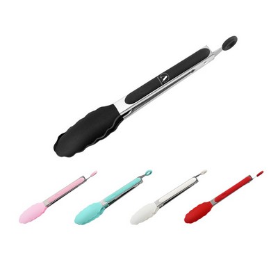 Silicone Stainless Steel Food Tongs