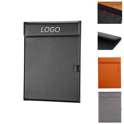 A4 Magnetic Leather Clip Board