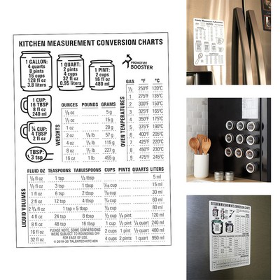 Kitchen Conversion Chart Magnet