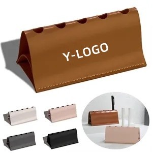 PU Leather Pen Holder Display Stand