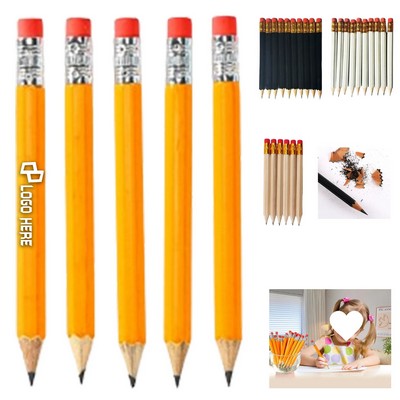 Golf Pencil Hex Shape W/ Eraser