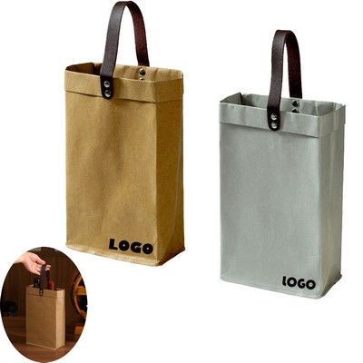 Kraft Paper Wine Tote Bag