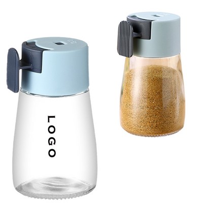 Press-and-Release Glass Seasoning Jar