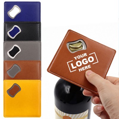 Square Coaster and Bottle Opener Combo