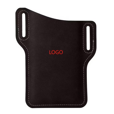 Outdoor Tools Waist Bag Customized Leather Portable Cell Phone Waist Pouch Multi-functional Camping