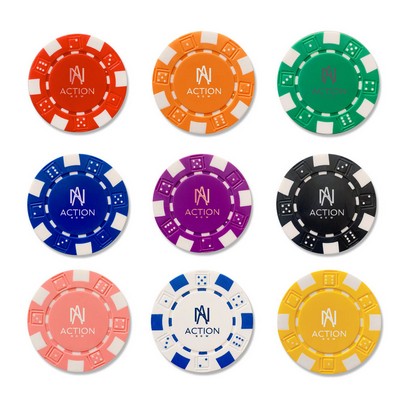 ABS Composite Poker Chip With Dice(11.5 Gram)