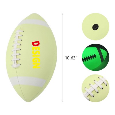 Glow in The Dark Football Light Up Youth Size Football