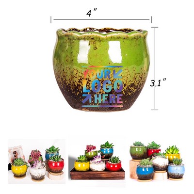 4 Inches Ceramic Succulent Planters Pots