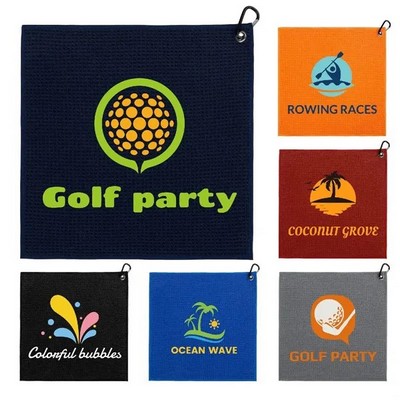 390gsm Waffle Pattern Golf Towel