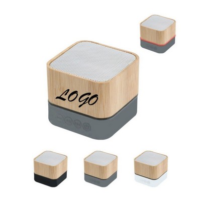 Outdoor Camping Office Bathroom Wooden Portable Wireless Music Speaker