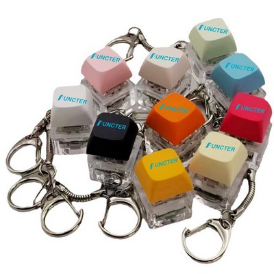 Mechanical Keyboard Key Button Shape Keychain Stress Relieving Keychain