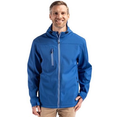 Clique Telemark Eco Stretch Softshell Full Zip Mens Hooded Jacket