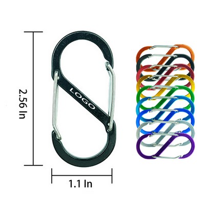 S-Shaped Aluminum Alloy Carabiners