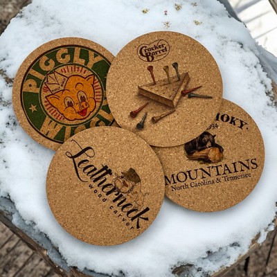 Round Cork Coaster