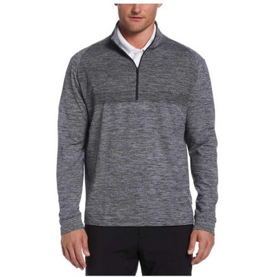 PERRY ELLIS® Water Repellent UPF 50+ Men's Quarter Zip Golf Pullover