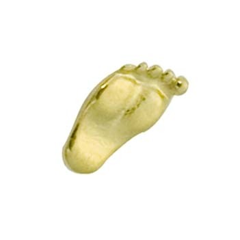 Footprints Cast Stock Jewelry Pin