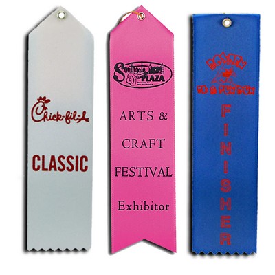 Custom Flat Ribbon w/ Event Card (2"x8")