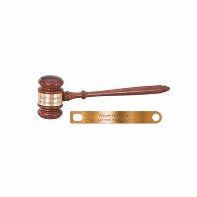 8" Ladies Gavel w/ Band