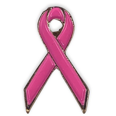 Stock Breast Cancer Awareness Pink Ribbon Lapel Pin