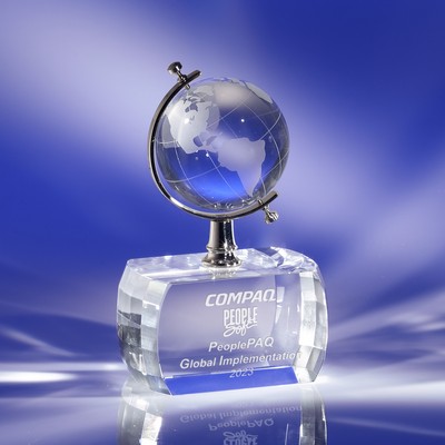 Around The World Crystal Globe Award