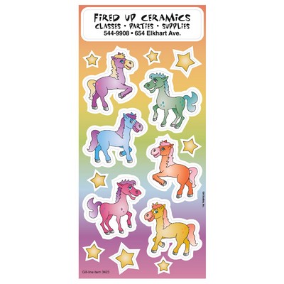 Children's Fun & Fantasy Stickers | 3 1/4" x 7" Sheet | Ponies