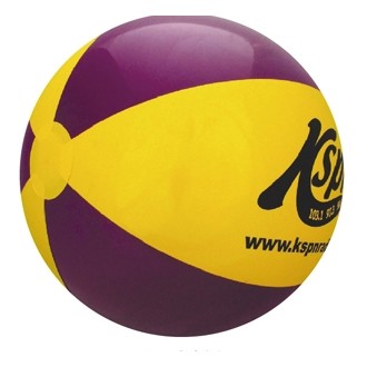 16" Inflatable Purple and Yellow Beach Ball