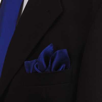 Royal Blue Polyester Pocket Square