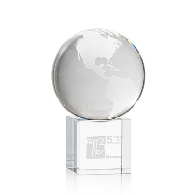 Globe on Cube - Optical 3-1/8" Diameter