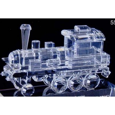 Crystal Old Fashion Train Engine Model