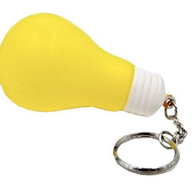 Light Bulb Key Chain Stress Reliever Squeeze Toy