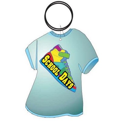 School Days Shoe Executive T Shirt Keychain w/Mirrored Back (4 Square Inch)