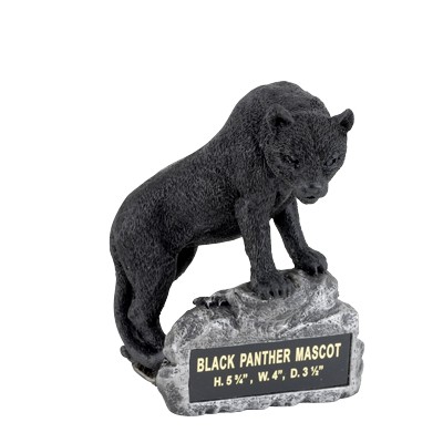 Black Panther Mascot Trophy