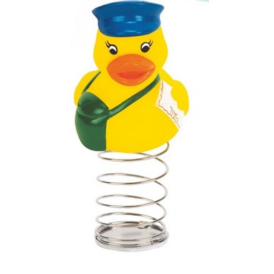 Rubber Mailman Duck Bobble©