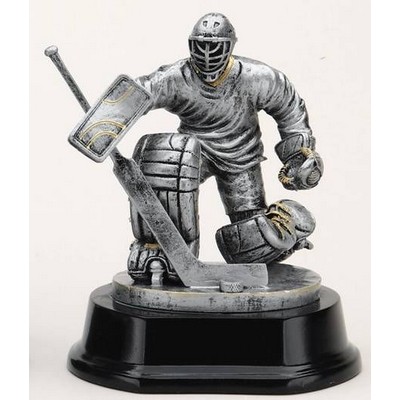 Male Goalie Ice Hockey Figure Award - 6-1/2"