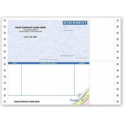 Compact Continuous Parchment Statement (2 Part)