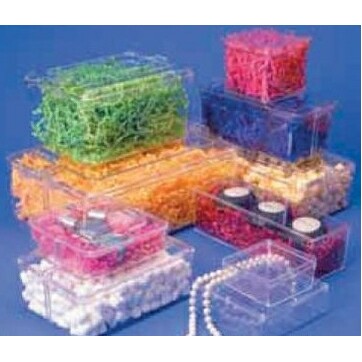 Premium Quality Rigid Clear Round Plastic Box (3 5/16"x1 5/16")