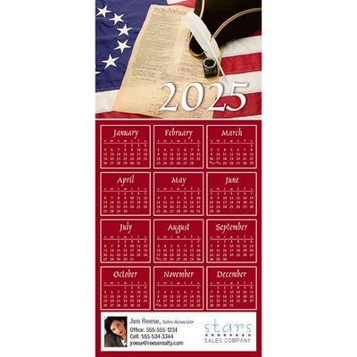 Full Color Z-Fold Calendar Greeting Cards w/Imprinted Envelopes (15"x7")