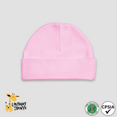 The Laughing Giraffe® Pastel Baby Beanie Hats 65% Polyester 35% Cotton