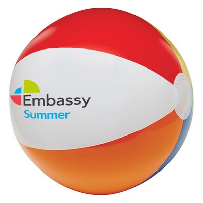 16" Six Color Beach Ball