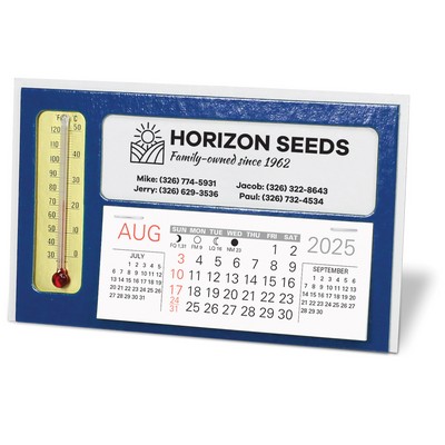 Window Premier Desk Calendar with Thermometer