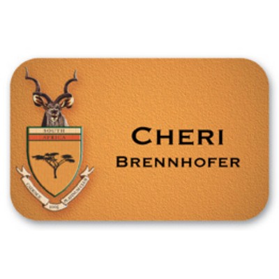 Name Badge W/Personalization (2.125"X3.375") Rectangle W/Rounded Corners