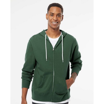 Independent Trading Co. Unisex Lightweight Full-Zip Hooded Sweatshirt